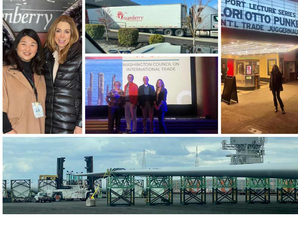photo grid from lori otto punke's visit to the port of vancouver washington